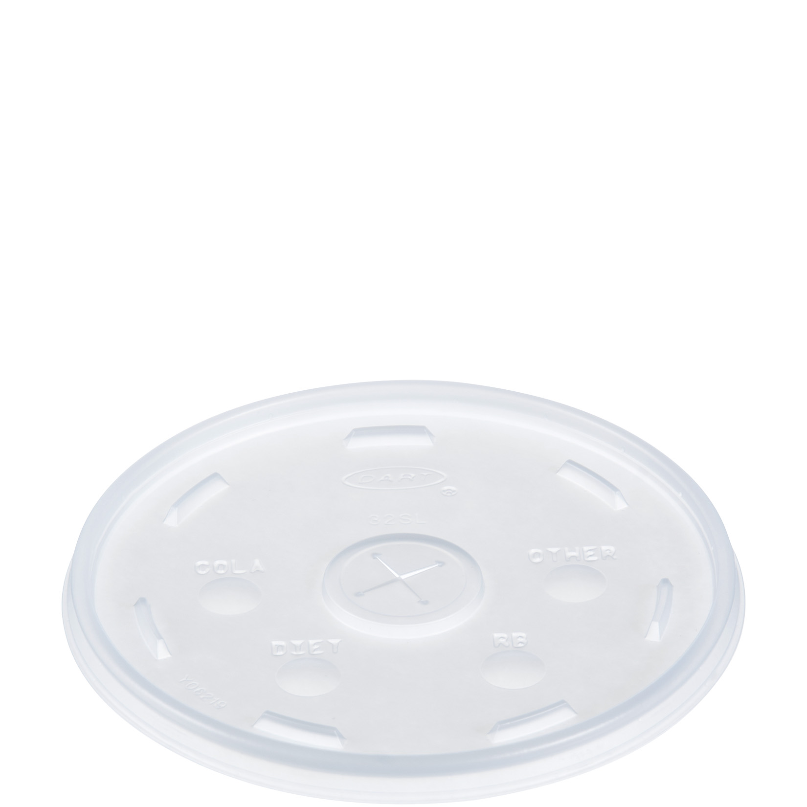 DART STRAW-SLOTTED PLASTIC LID FOR 32 OZ CUP