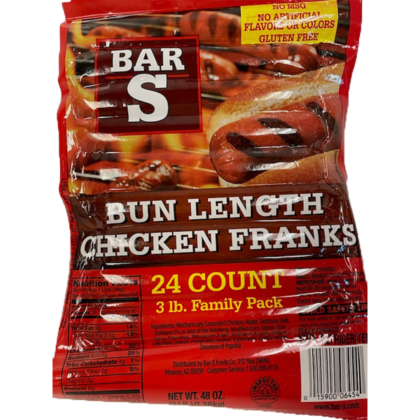 BAR-S CHICKEN FRANKS