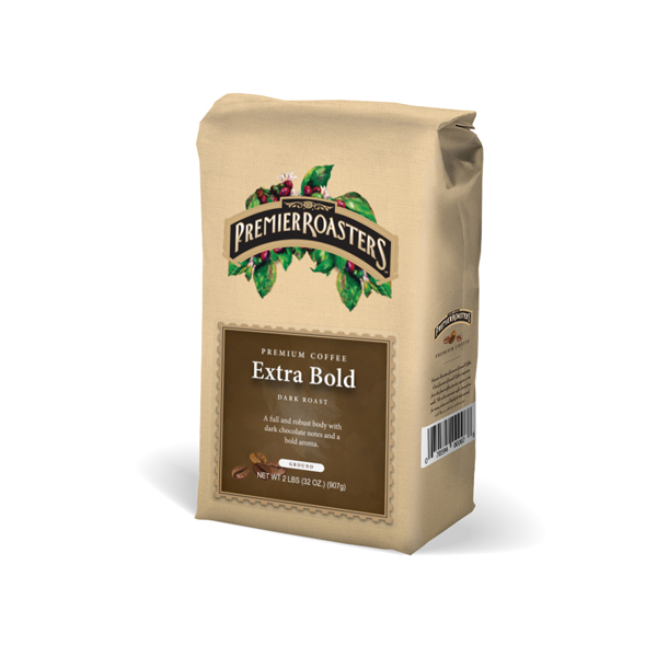 PREMIER ROASTERS GROUND EXTRA BOLD DARK ROAST COFFEE