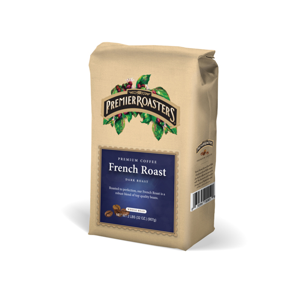 PREMIER ROASTERS WHOLE BEAN COFFEE FRENCH DARK ROAST