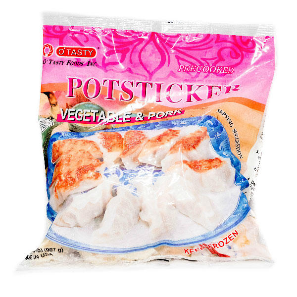 O'TASTY POTSTICKER PORK VEGETABLE 0.7 OUNCE COOKED FROZEN APPETIZER
