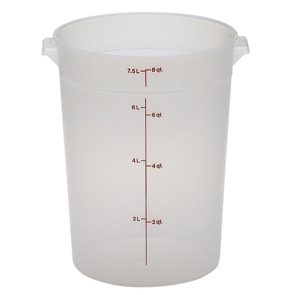 CAMBRO CONTAINER ROUND TRANSLUCENT 8 QUART