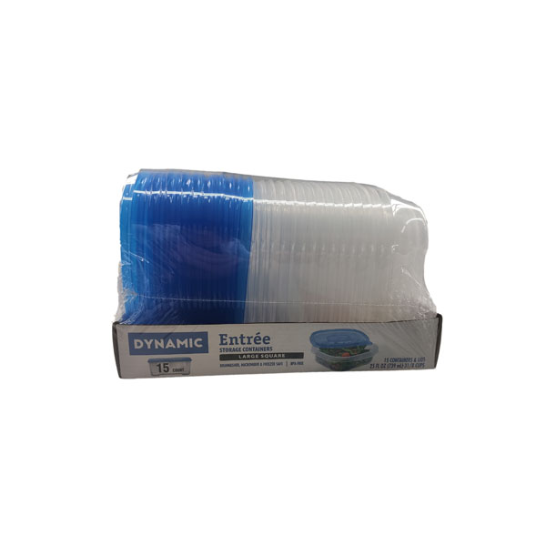 DYNAMIC ENTREE STORAGE CONTAINER & LID 25 OZ