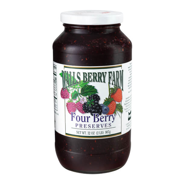 WALLS BERRY FARM FOUR BERRY PRESERVES
