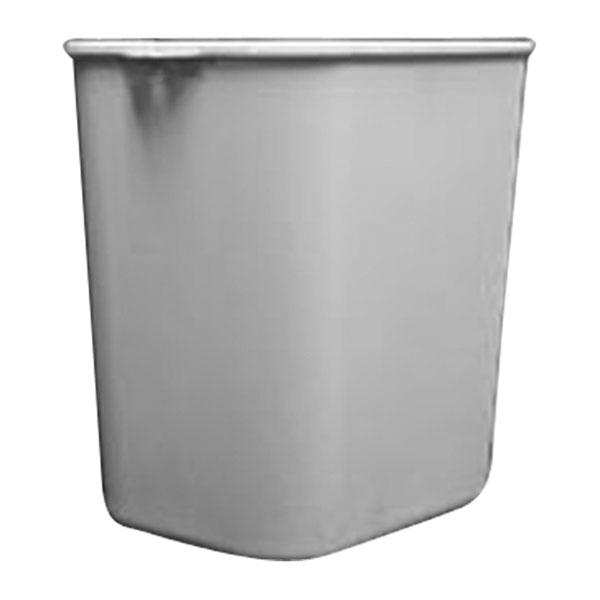 IMPACT PRODUCTS WASTEBASKET RECTANGULAR SMALL GRAY 13 QUART