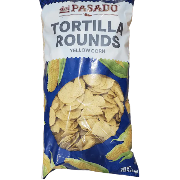 DEL PASADO YELLOW ROUND TORTILLA CHIPS