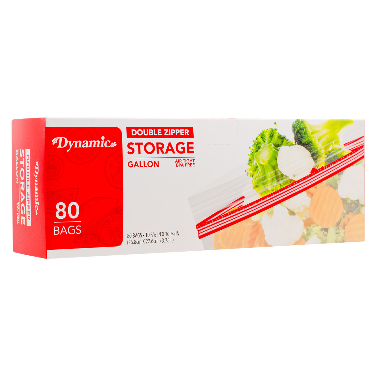 DYNAMIC RESEALABLE STORAGE BAG GALLON