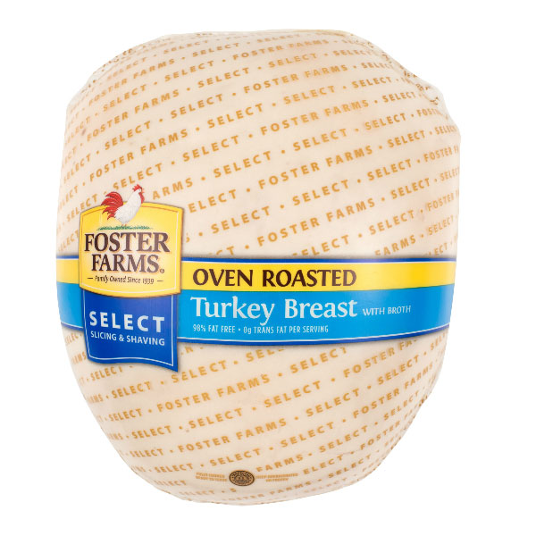 FOSTER FARMS OVEN ROAST TURKEY BREAST 98% FAT FREE