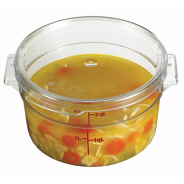 CAMBRO CONTAINER ROUND CLEAR 2 QUARTS
