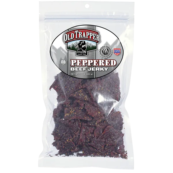 OLD TRAPPER PEPPERED SMOKED BEEF JERKY