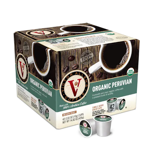 VICTOR ALLEN'S ORGANIC PERUVIAN SINGLE SERVE COFFEE