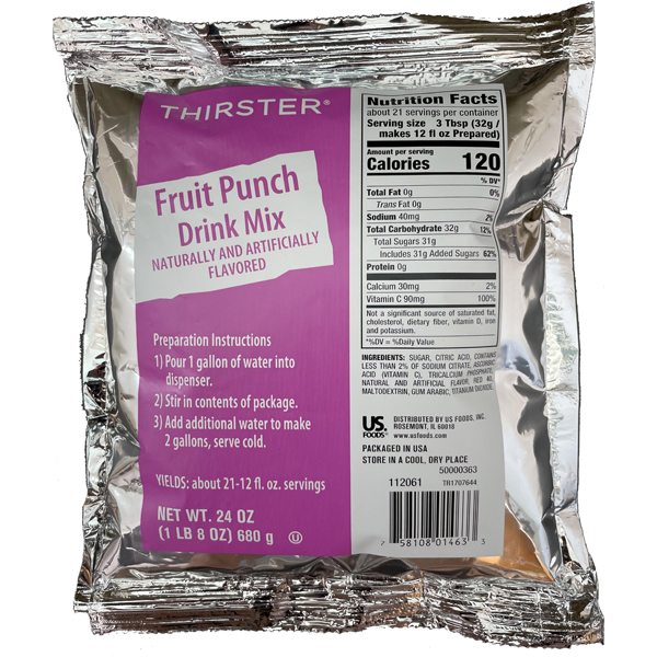 THIRSTER FRUIT PUNCH DRINK MIX