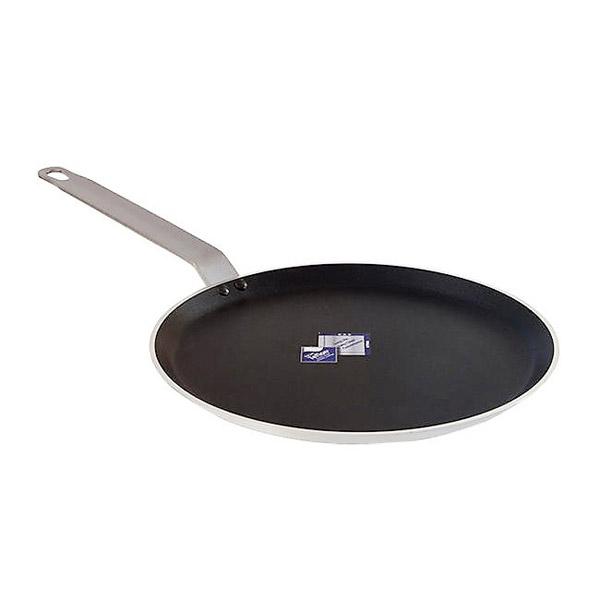CHALLENGER ALUMINUM COATED ROUND GRIDDLE/CR&Atilde;?PE PAN 12 INCH