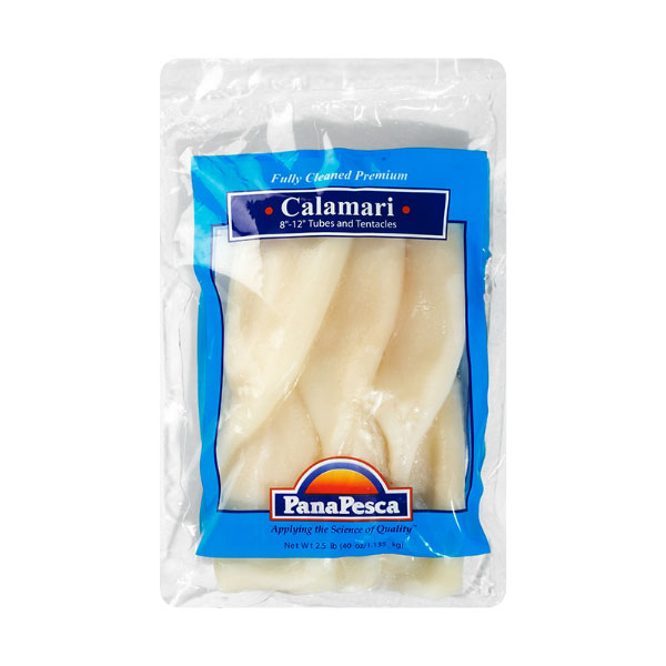 PANAPESCA CALAMARI 8-12 INCH TUBES & TENTACLES