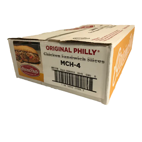 PHILADELPHIA CHEESESTEAK ORIGINAL PHILLY CHICKEN SANDWICH SLICES 4 OZ PORTIONS