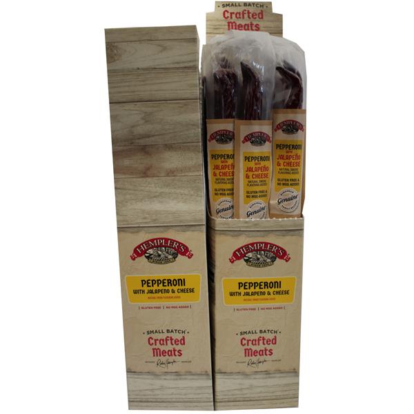 HEMPLER JALAPENO CHEDDAR PEPPERONI STICKS WRAPPED
