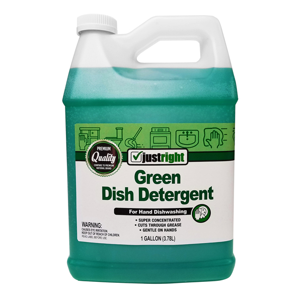 JUST RIGHT GREEN DISH DETERGENT