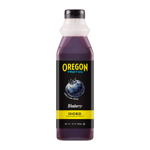 OREGON FRUIT CO. BLUEBERRY DICED POURABLE FRUIT FROZEN