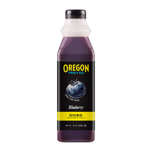 OREGON FRUIT CO. BLUEBERRY DICED POURABLE FRUIT FROZEN