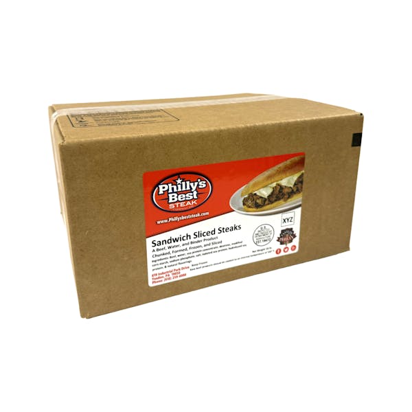 PHILLY'S BEST BEEF SANDWICH SLICED STEAKS 4 OZ