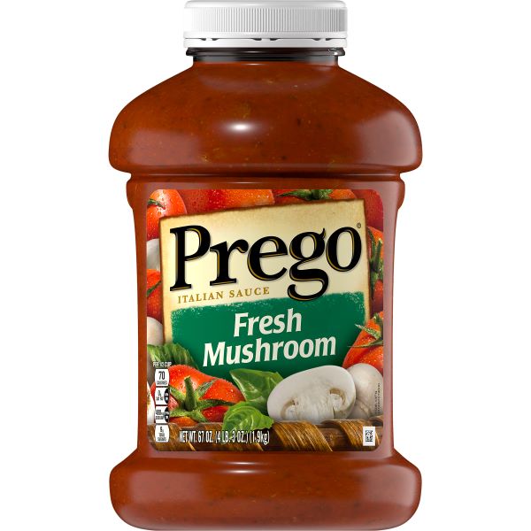 PREGO ITALIAN STYLE SPAGHETTI SAUCE WITH MUSHROOM