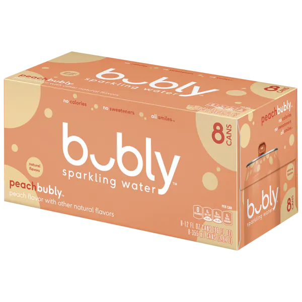 BUBLY SPARKLING WATER PEACH