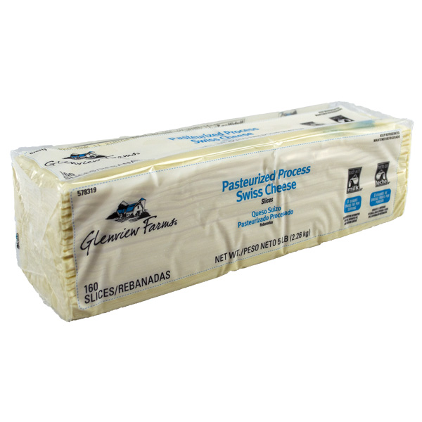 GLENVIEW FARMS SWISS PROCESSED CHEESE 160 SLICES