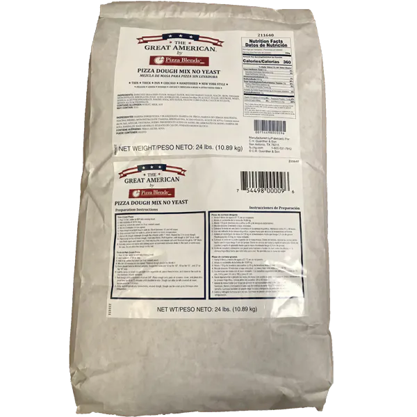 GREAT AMERICAN PIZZA BLENDS PIZZA DOUGH MIX NO YEAST