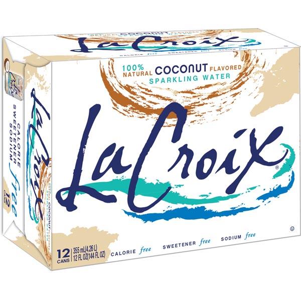 LA CROIX NATURAL SPARKLING WATER COCONUT FLAVOR