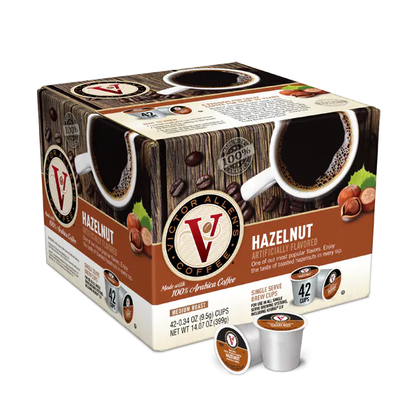 VICTOR ALLEN'S SINGLE SERVE COFFEE HAZELNUT