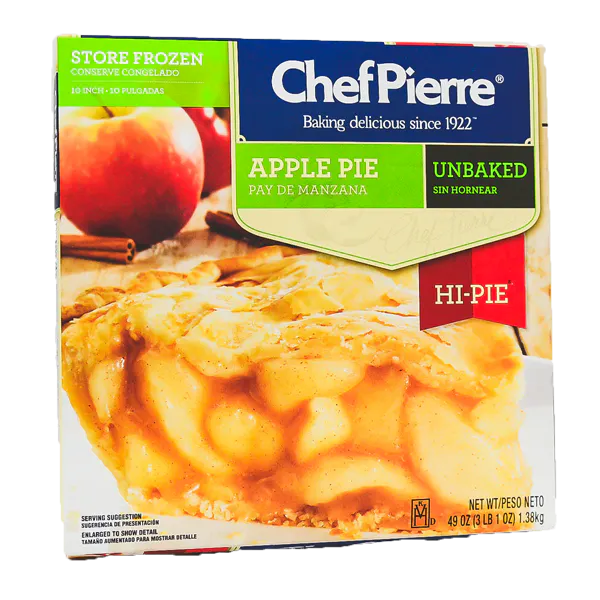 CHEF PIERRE APPLE PIE 10 INCHES DEEP DISH UNBAKED