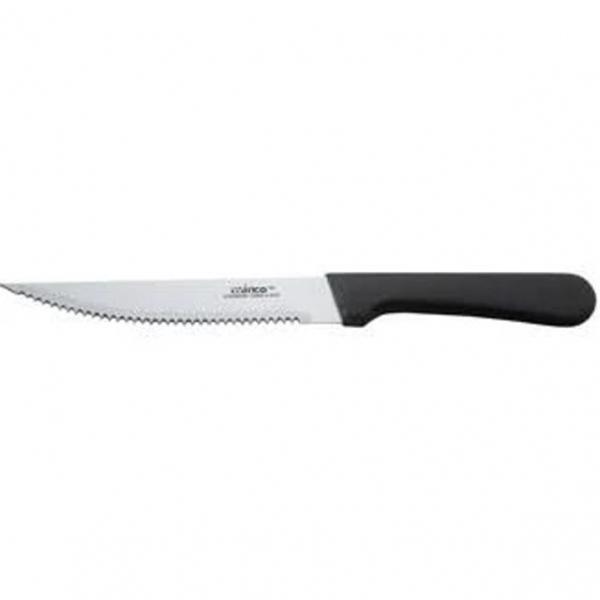 WINCO BLACK HANDLE STEAK KNIFE 4.5 INCH