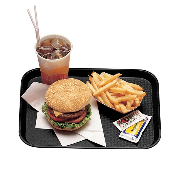 CAMBRO BLACK 12 X 16 INCH FAST FOOD TRAY