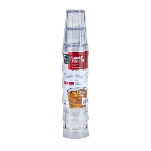 CAMBRO LAGUNA TUMBLER CLEAR MULTIPACK 12 OUNCE