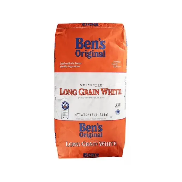 BEN'S ORIGINAL ENRICHED PARBOILED LONG GRAIN WHITE RICE 4% BROKEN