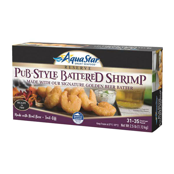 AQUA STAR PUB STYLE BATTERED SHRIMP 31/35