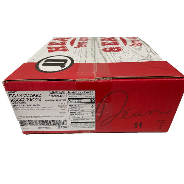 JIMMY DEAN FULLY COOKED SMOKED ROUND BACON SLICES