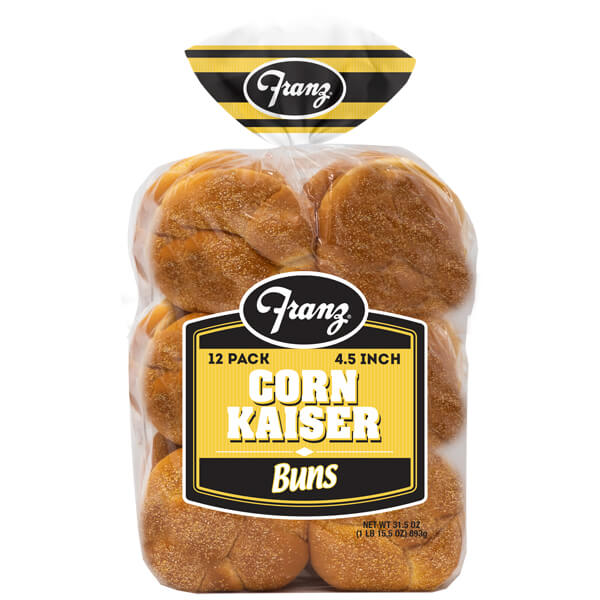 FRANZ KAISER BUNS CORN 4.5 INCH