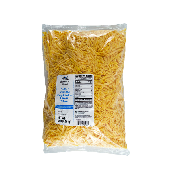 GLENVIEW FARMS FEATHER SHRED SHARP CHEDDAR CHEESE