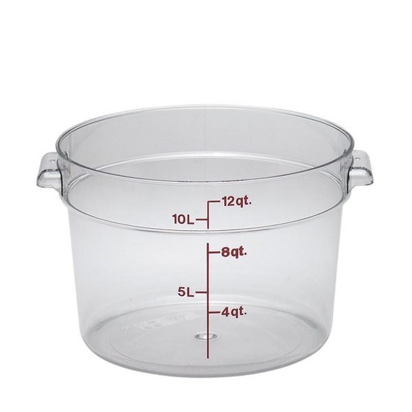 CAMBRO ROUND CLEAR FOOD CONTAINER 12 QUART