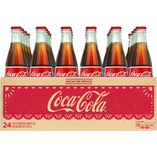 COCA-COLA GLASS BOTTLES MADE IN MEXICO
