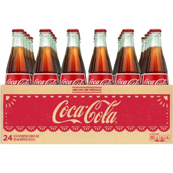 COCA-COLA GLASS BOTTLES MADE IN MEXICO