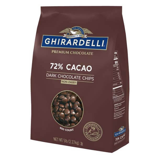 GHIRARDELLI 72% CACAO DARK CHOCOLATE CHIPS