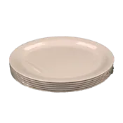 WINCO WHITE MELAMINE 14.5 INCH PLATTER
