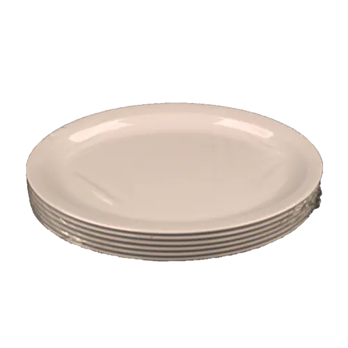 WINCO WHITE MELAMINE 14.5 INCH PLATTER