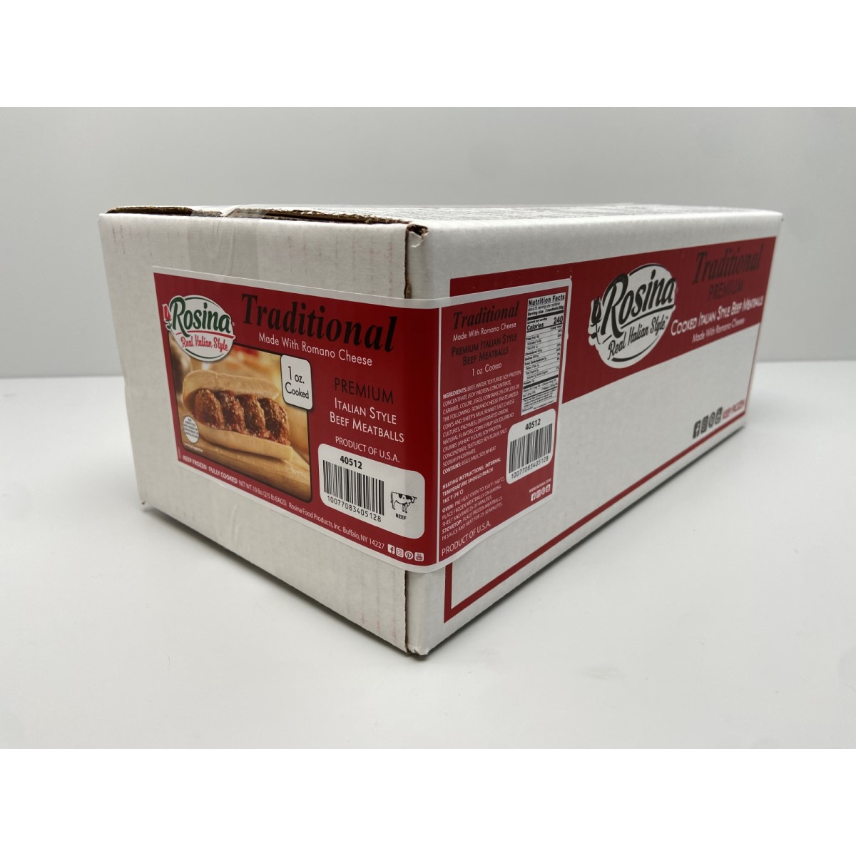 ROSINA ITALIAN STYLE BEEF MEATBALLS 1 OZ