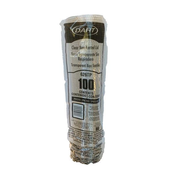 DART ULTRA CLEAR LID NO SLOT 16/24 OZ 626TP