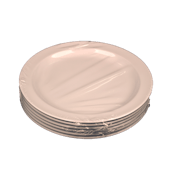 WINCO MELAMINE PLATE WHITE 9 INCH