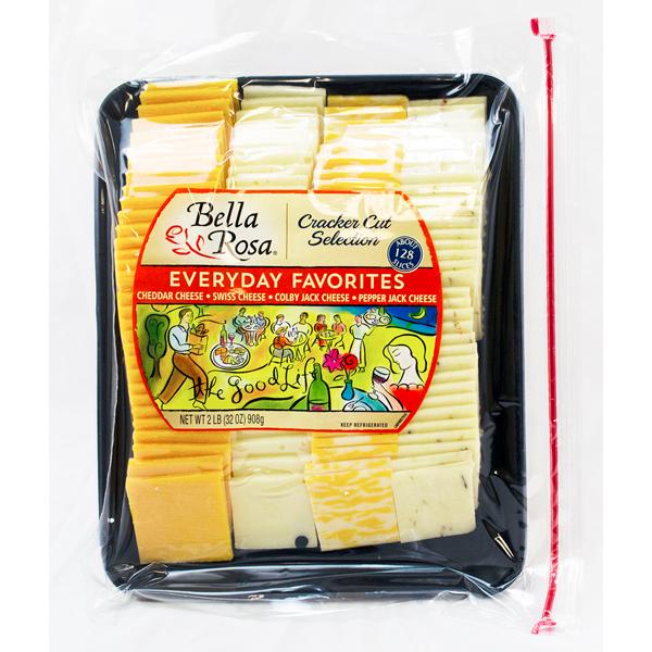 BELLA ROSA EVERYDAY FAVORITES CHEESE SLICE TRAY