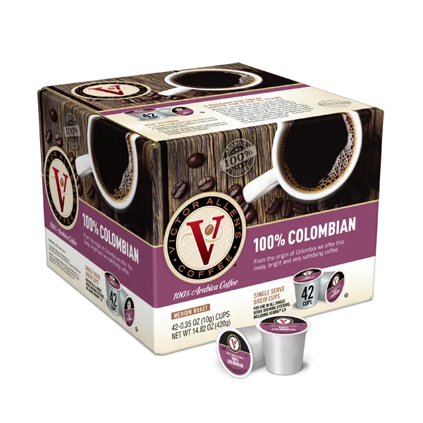 VICTOR ALLEN'S SINGLE SERVE COFFEE COLOMBIAN